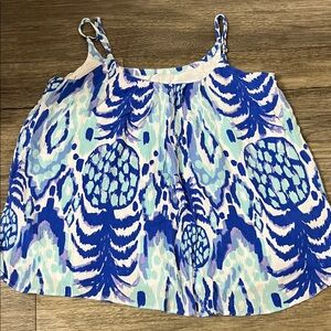 Lilly Pulitzer Blue Pineapple Tank Top XS